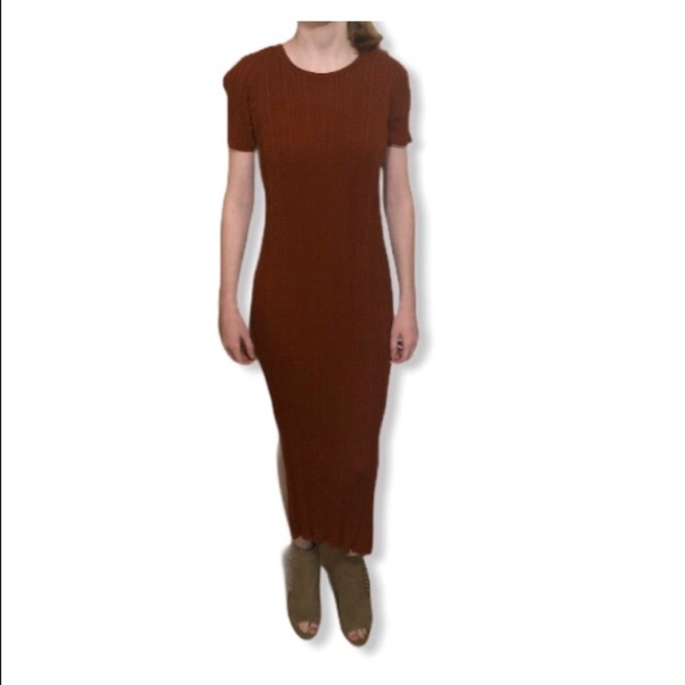SOLD NWT Naked Cashmere Ribbed fitted cotton maxi - Picture 1 of 4